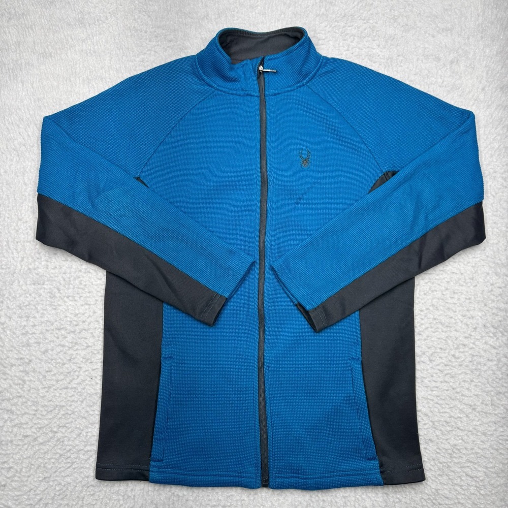 Spider Full Zip‎ Sweater Jacket Blue and Black Youth Boys Size  XL